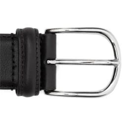 Smooth Black Nappa Calf Leather Belt - Anderson's 8 Smooth Black Nappa Calf Leather Belt - Anderson's -ETON Store 000557735 R154916006 3