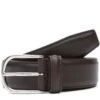 Smooth Brown Nappa Calf Leather Belt - Anderson's 1 Smooth Brown Nappa Calf Leather Belt - Anderson's -ETON Store 000557735 R154921006 1