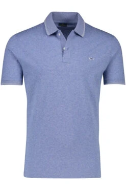 Paul&Shark Dutch Blue Melange Cotton Polo Shirt - PAUL & SHARK 24 Paul&Shark Dutch Blue Melange Cotton Polo Shirt - PAUL & SHARK -ETON Store 00147729 1