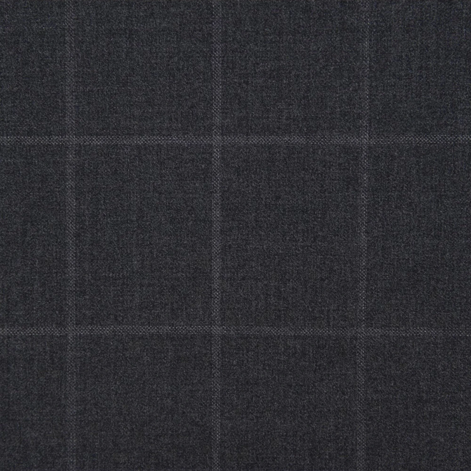 Gray Windowpane Wool Mantua Slim Fit Suit Peak Lapel - Luigi Bianchi 5 Gray Windowpane Wool Mantua Slim Fit Suit Peak Lapel - Luigi Bianchi - Image 3