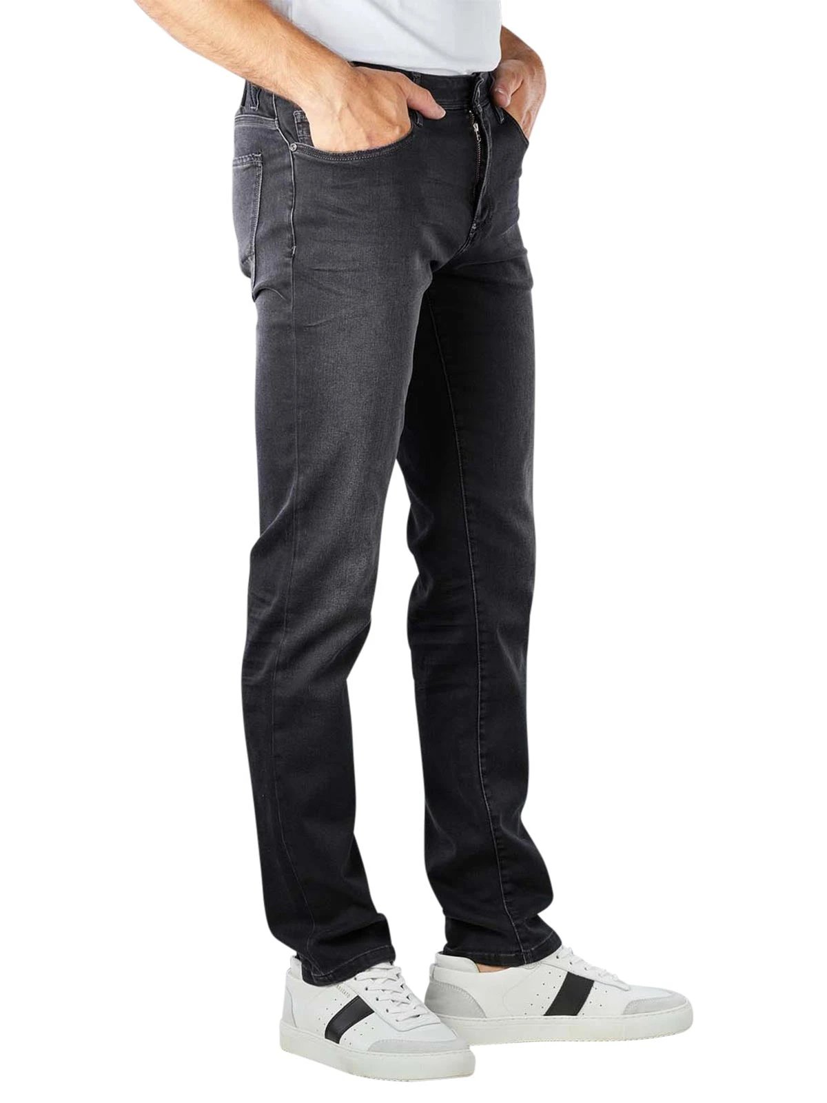 Alberto Black Anthracite Pipe Premium Business Organic Cotton-Tencel Denim 4 Alberto Black Anthracite Pipe Premium Business Organic Cotton-Tencel Denim - Image 2