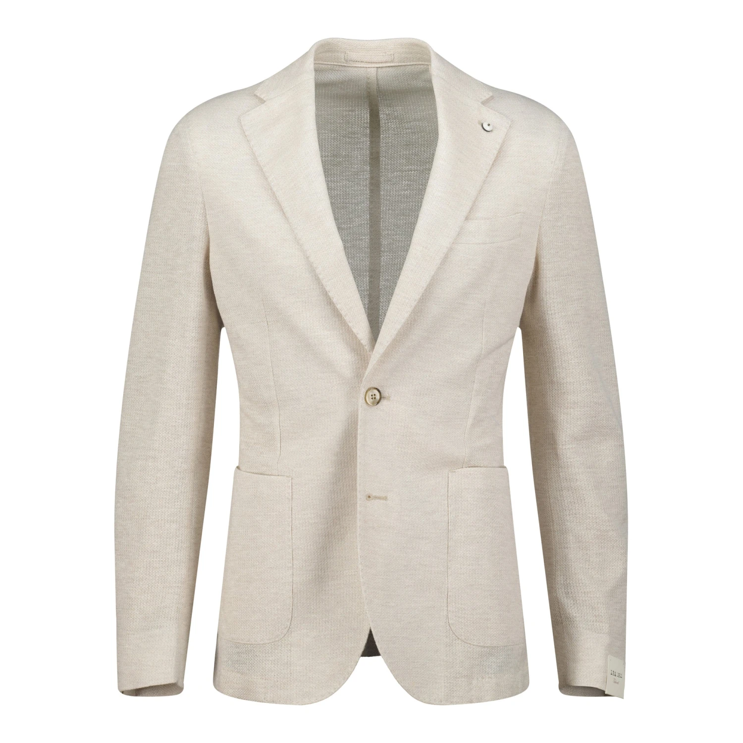 Off-White Linen-Cotton Jersey Tailored Unconstructed Sport Jacket - L.B.M. 1911 11 Off-White Linen-Cotton Jersey Tailored Unconstructed Sport Jacket - L.B.M. 1911 - Image 9