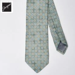 Pale Green Floral Print Silk Tie - DION 6 Pale Green Floral Print Silk Tie - DION -ETON Store 03N35215 03 1