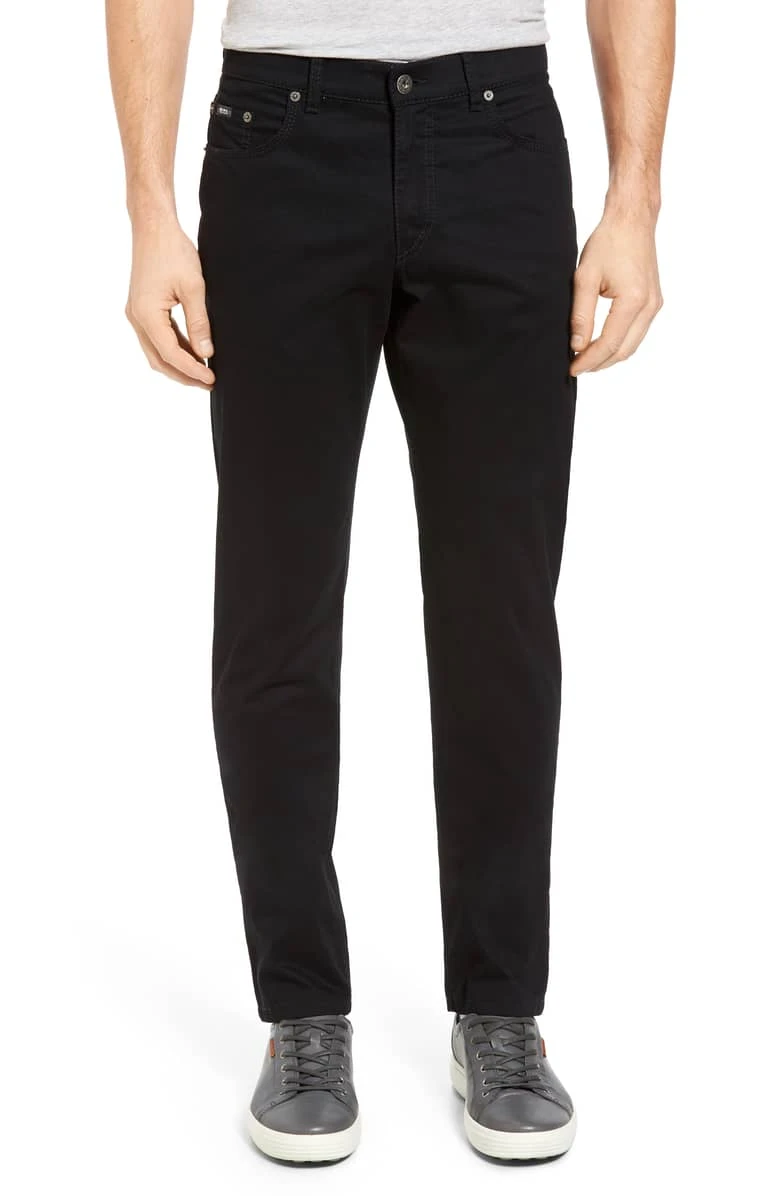 Black Cooper Fancy Marathon Stretch Cotton Trousers - Brax 7 Black Cooper Fancy Marathon Stretch Cotton Trousers - Brax - Image 5