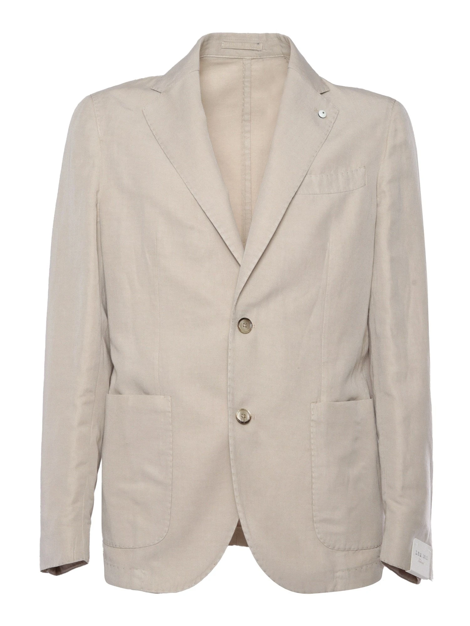 Light Beige Solid Lyocell-Linen-Cotton Unlined Sport Jacket - L.B.M 1911 5 Light Beige Solid Lyocell-Linen-Cotton Unlined Sport Jacket - L.B.M 1911 - Image 3