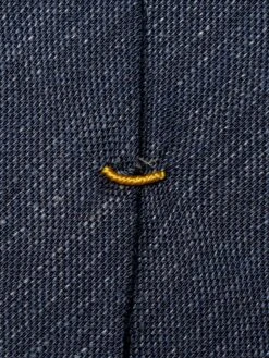 Navy Blue Solid Silk-Linen Tie - ETON 7 Navy Blue Solid Silk-Linen Tie - ETON -ETON Store 10001082528 ttide 1 sth