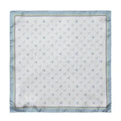 Light Blue Cocktail Motif Silk Pocket Square - ETON 5 Light Blue Cocktail Motif Silk Pocket Square - ETON -ETON Store 10001088322 tpsfu 1 w
