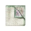 Light Green Paisley Reversible Silk Pocket Square - ETON -ETON Store 10001089161 tpsfo 1 w
