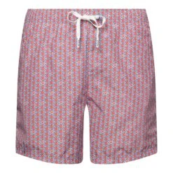 Red Watermelon Motif Swimming Shorts - ETON