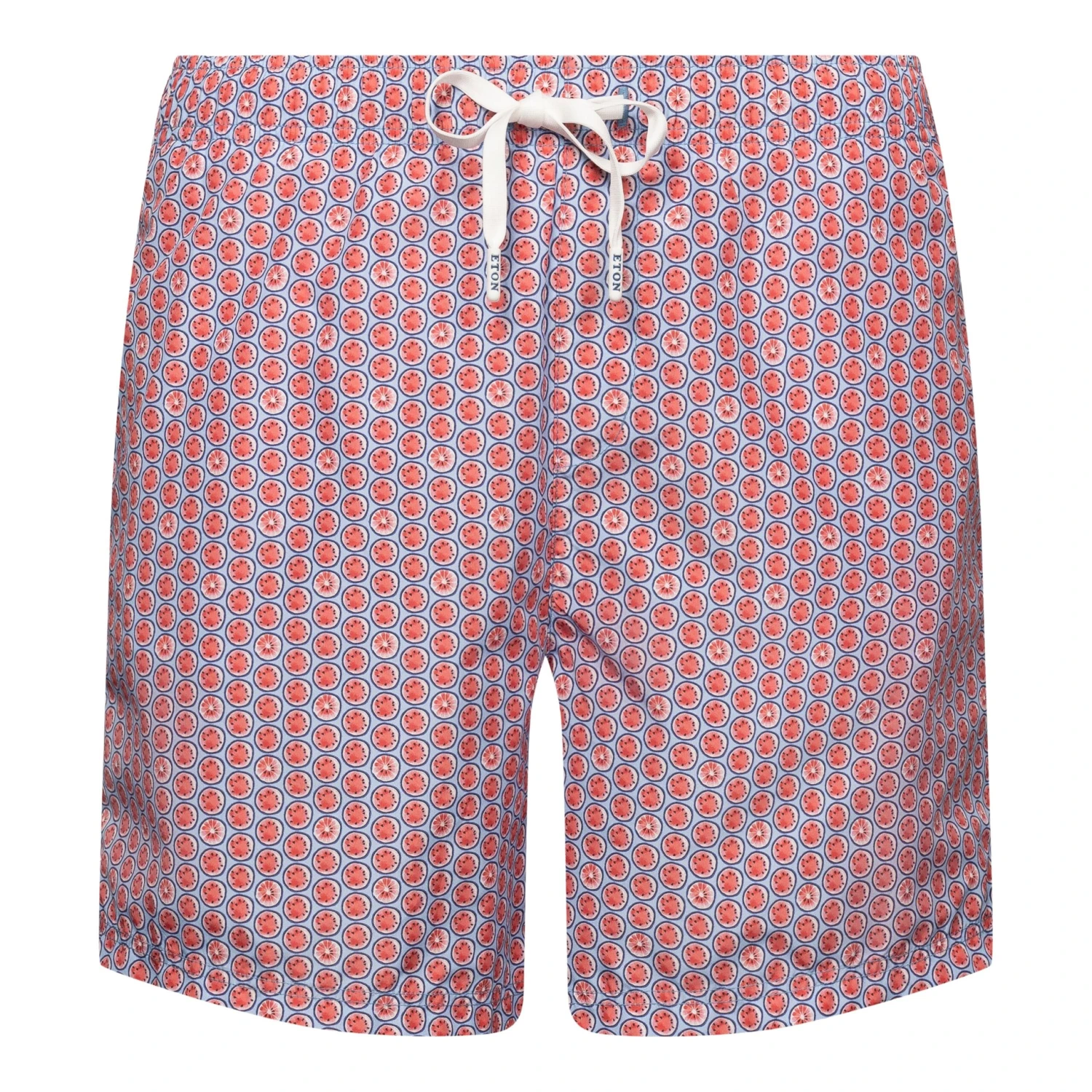 Red Watermelon Motif Swimming Shorts - ETON 3 Red Watermelon Motif Swimming Shorts - ETON