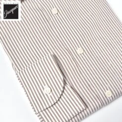 Beige Bengal Stripe Oxford Slim Fit Shirt - Eton 10 Beige Bengal Stripe Oxford Slim Fit Shirt - Eton -ETON Store 10001275857 07