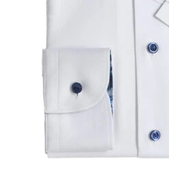 White Floral Effect Signature Twill Slim Fit Dress Shirt - ETON 9 White Floral Effect Signature Twill Slim Fit Dress Shirt - ETON -ETON Store 100013092002