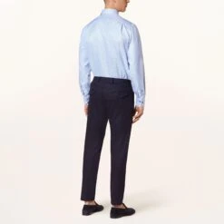 Light Blue W/ Contrast Buttons & Trim Fitted Body Shirt - Stenströms 17 Light Blue W/ Contrast Buttons & Trim Fitted Body Shirt - Stenströms -ETON Store 100154786717000 2 1704192803670