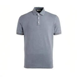 Mid Gray Fine Piqué Stretch Short Sleeve Polo - Phil Petter 7 Mid Gray Fine Piqué Stretch Short Sleeve Polo - Phil Petter -ETON Store 10 3025168