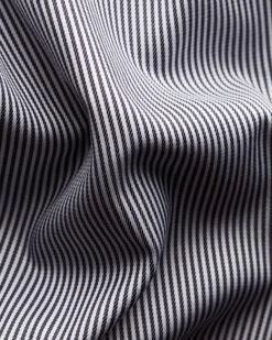 Navy Blue Twill Slim Fit Shirt - ETON 19 Navy Blue Twill Slim Fit Shirt - ETON -ETON Store 11289 4a7720d561 full