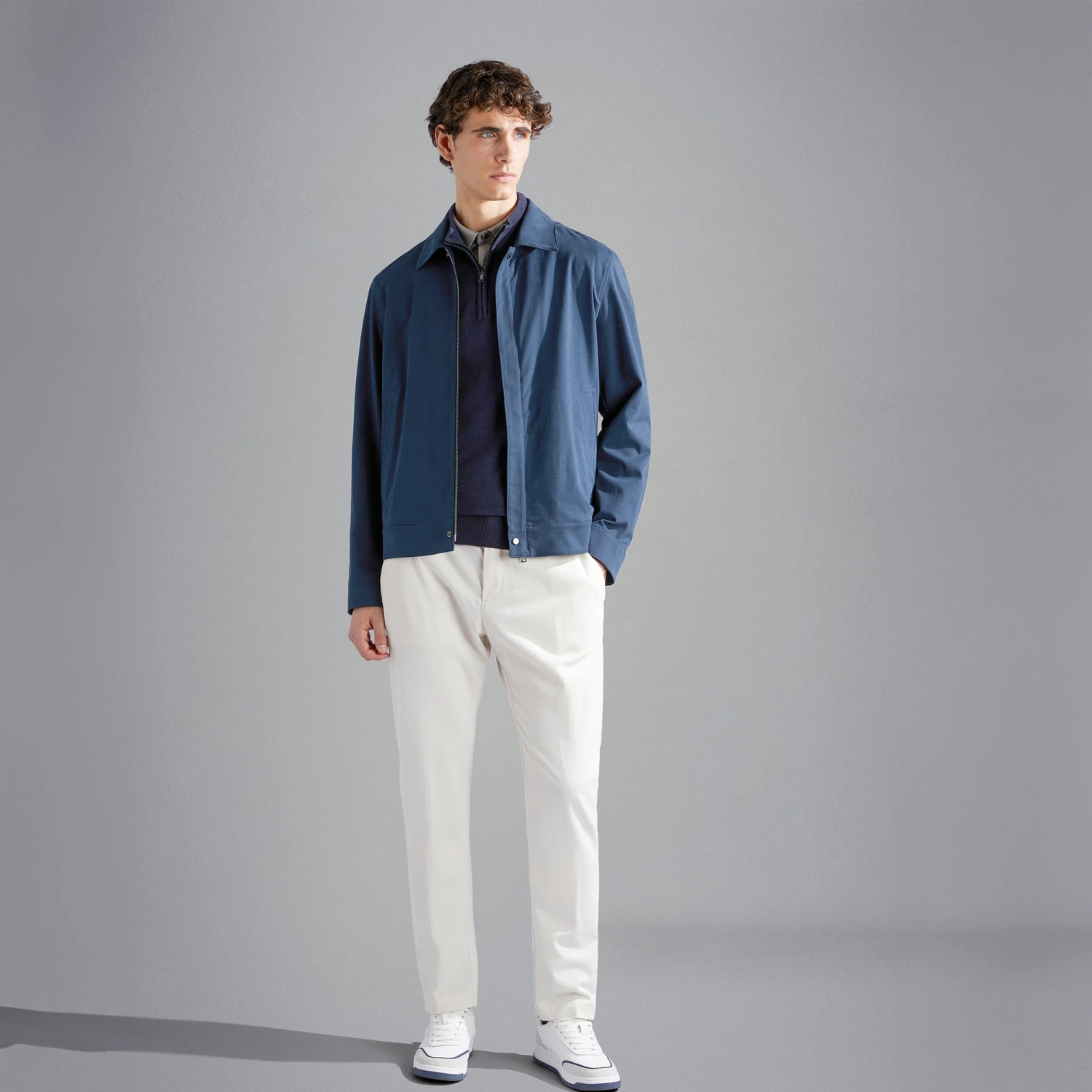 Paul&Shark Navy Garment Dyed Wool Half-Zip Sweater - Paul Shark 8 Paul&Shark Navy Garment Dyed Wool Half-Zip Sweater - Paul Shark - Image 6