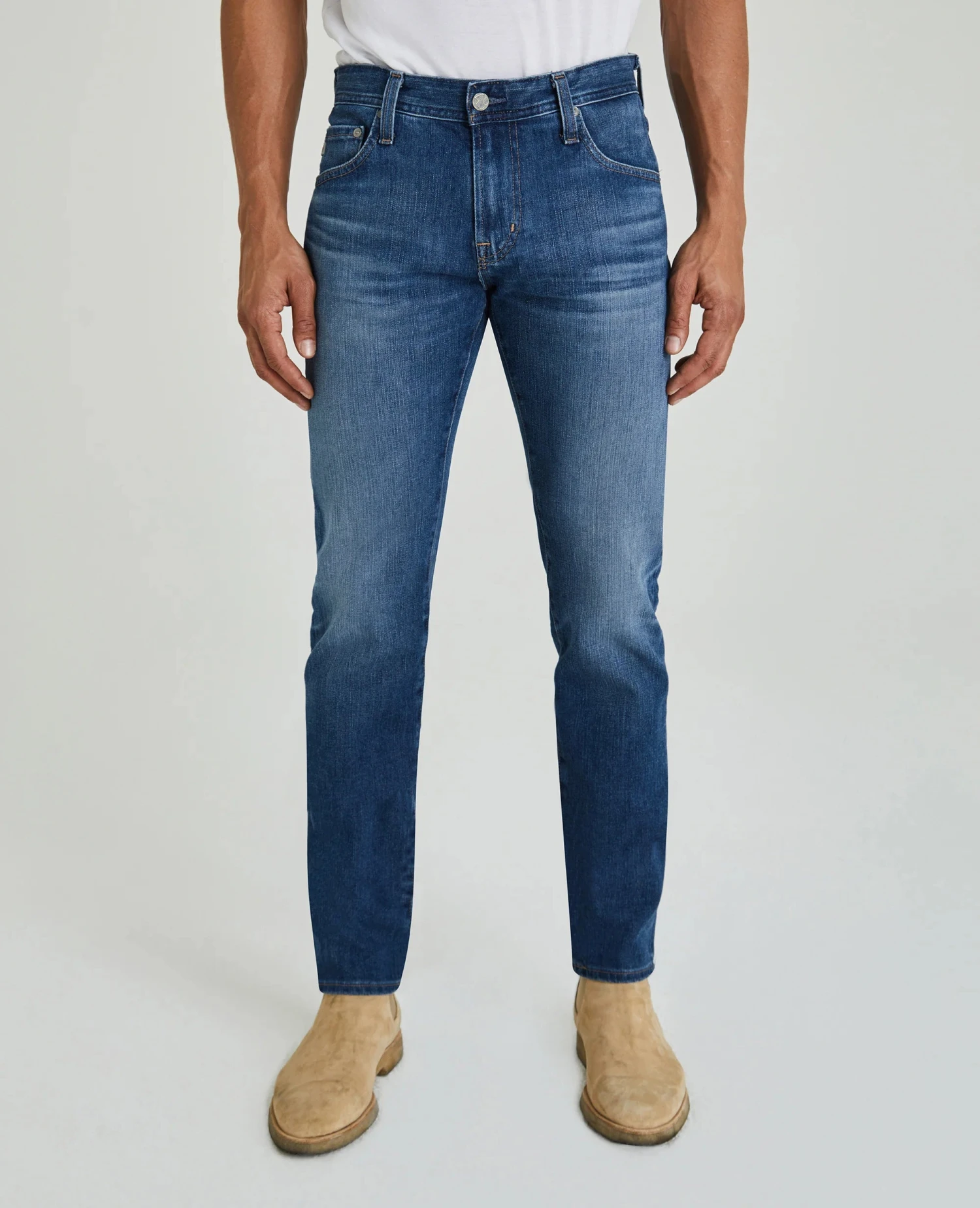 Dylan Slim 17 Years Radar Mid-Light Blue Denim - AG Jeans 3 Dylan Slim 17 Years Radar Mid-Light Blue Denim - AG Jeans