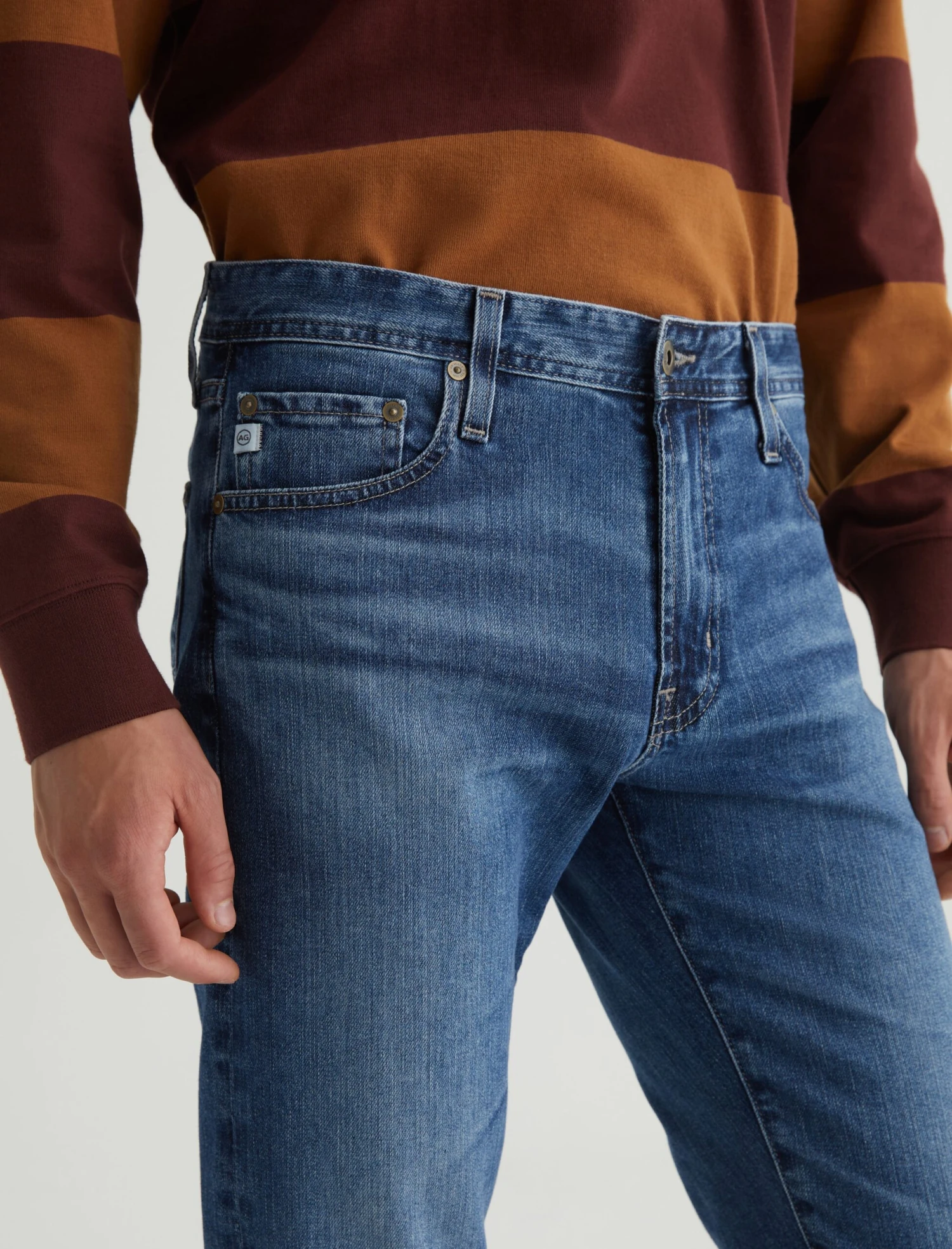 Dylan Slim Skinny VP Kubrick Mid-Blue Vapor Wash Denim - AG Jeans 4 Dylan Slim Skinny VP Kubrick Mid-Blue Vapor Wash Denim - AG Jeans - Image 2