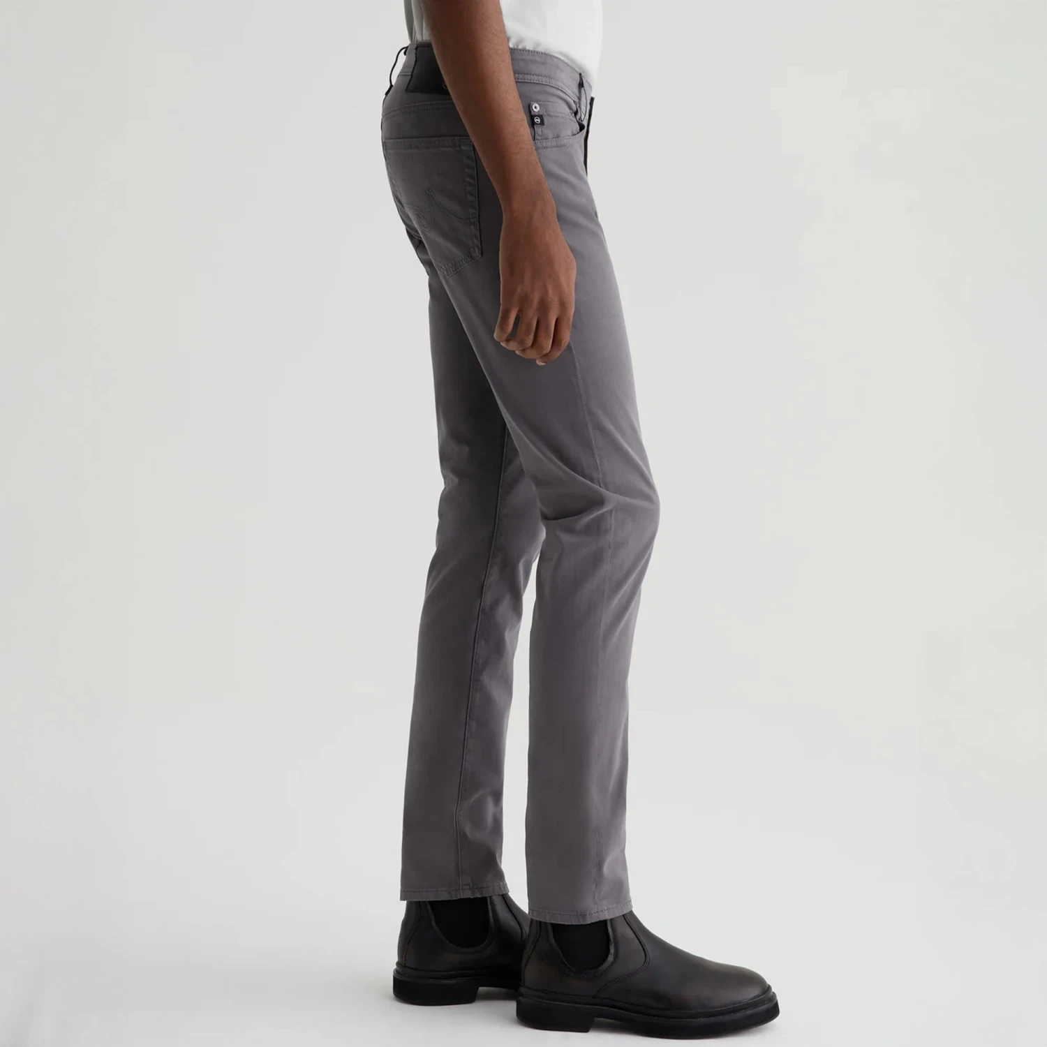 Dylan Slim Folkstone Grey Sueded Pants - AG 5 Dylan Slim Folkstone Grey Sueded Pants - AG - Image 3