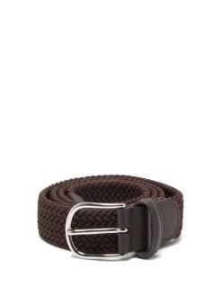 Brown Solid Woven Elastic Belt - Anderson's 13 Brown Solid Woven Elastic Belt - Anderson's -ETON Store 1177564 1 zoom