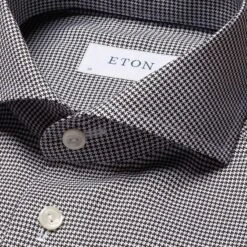 Black Houndstooth Signature Twill Shirt Slim Fit - ETON 10 Black Houndstooth Signature Twill Shirt Slim Fit - ETON -ETON Store 11904 1b6ddb16c6 original 8044f917 792b 4f54 872a acd9b1c760b0