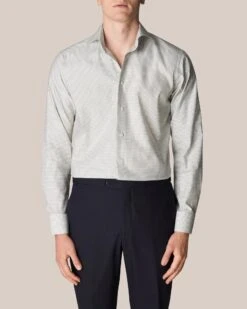 Green Micro Check Twill Contemporary Fit- ETON 10 Green Micro Check Twill Contemporary Fit- ETON -ETON Store 11914 e58eda19e0 full