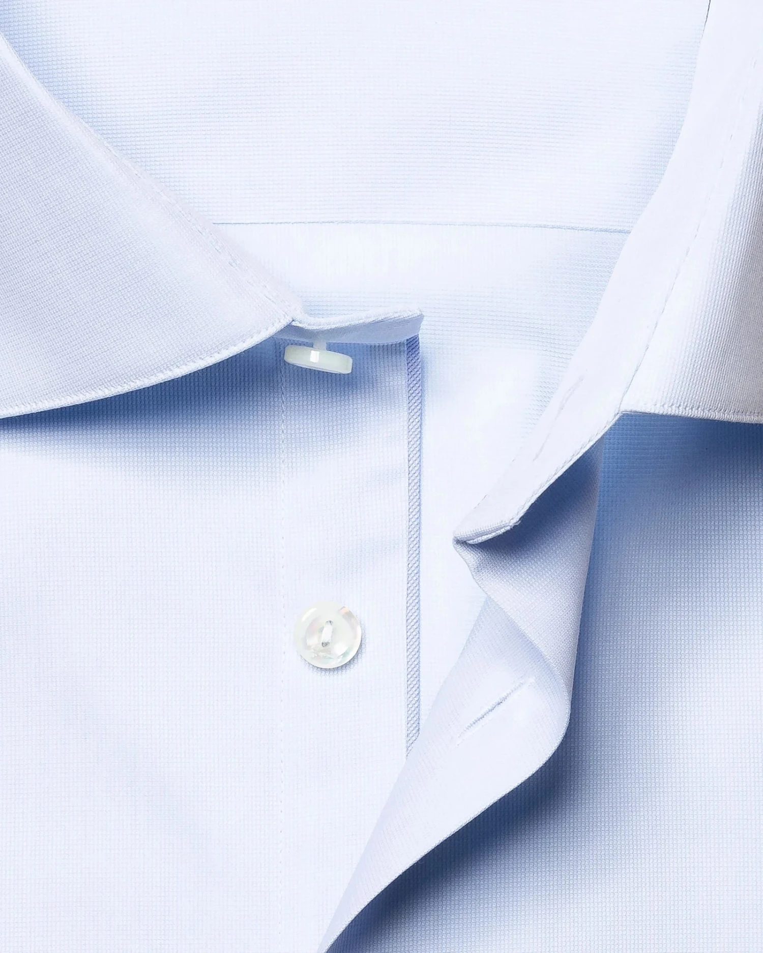 Light Blue Fine Piqué Contemporary Fit Shirt - ETON 6 Light Blue Fine Piqué Contemporary Fit Shirt - ETON - Image 4