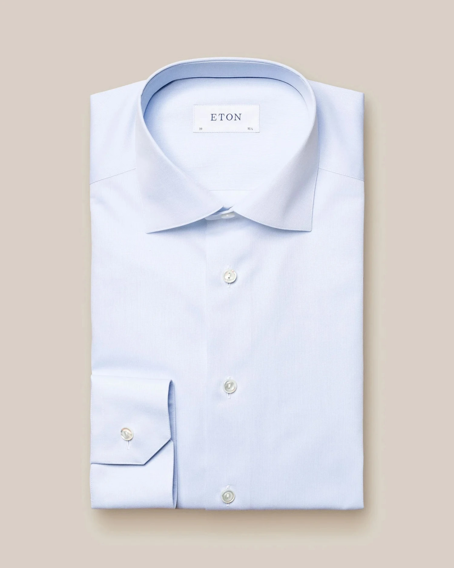Light Blue Fine Piqué Contemporary Fit Shirt - ETON 3 Light Blue Fine Piqué Contemporary Fit Shirt - ETON
