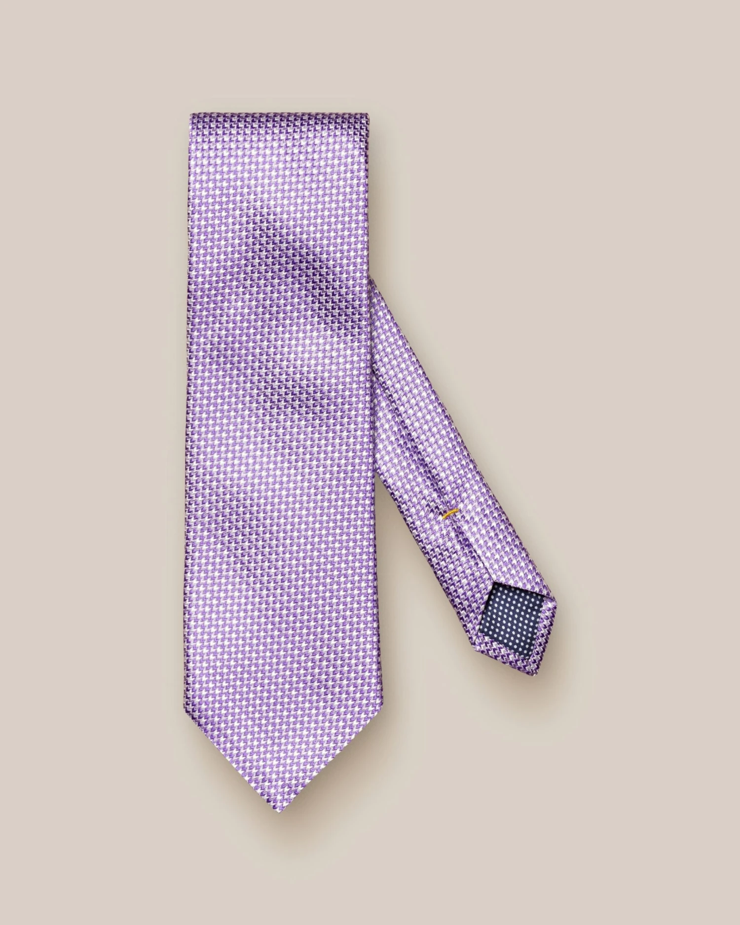 Purple Micro-Geometric Pattern Silk Tie - ETON 3 Purple Micro-Geometric Pattern Silk Tie - ETON
