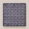 Navy & Pink Floral Silk Pocket Square - ETON