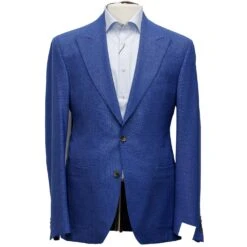 Mid-Blue Birdseye Marco Contemporary Fit Sport Jacket - Jack Victor