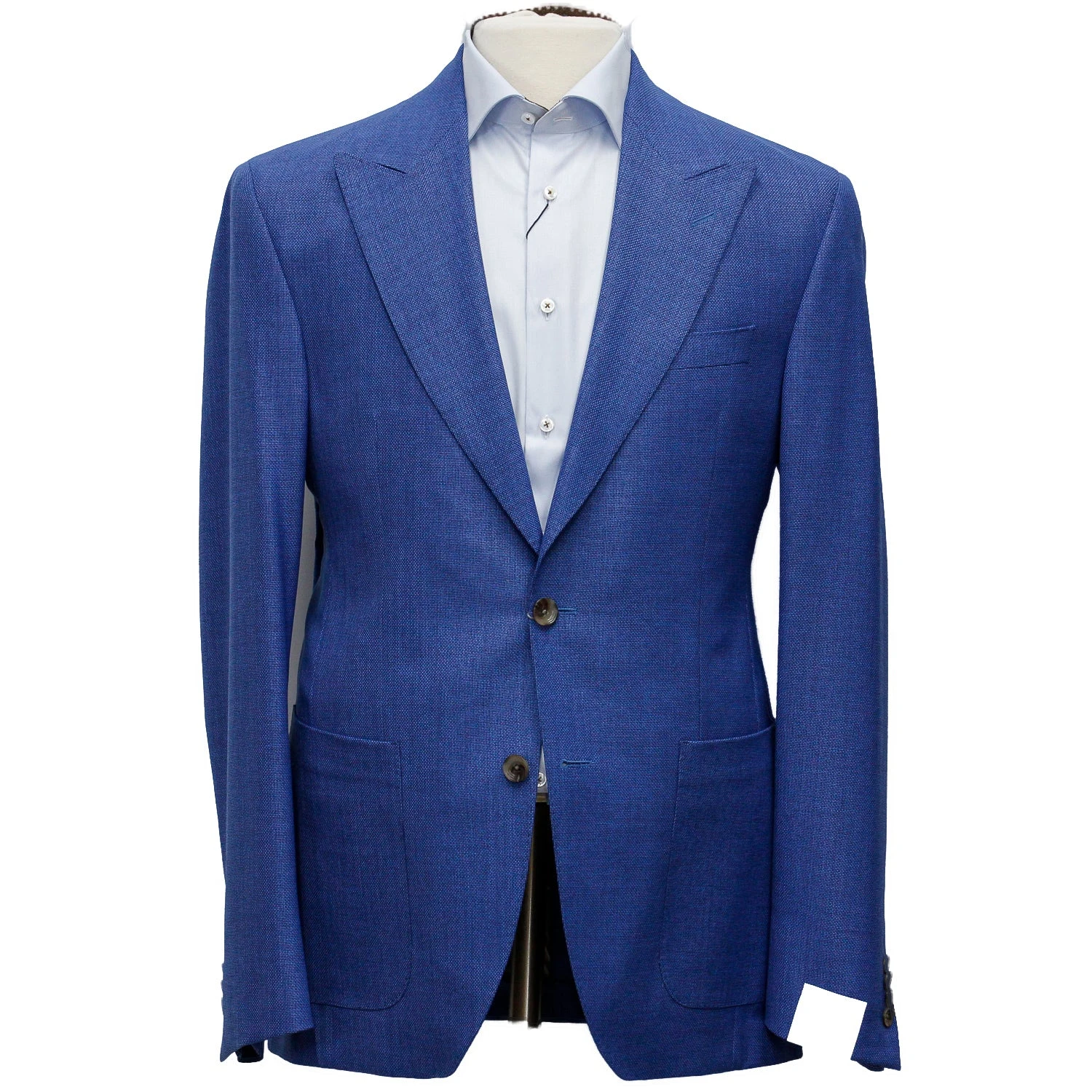 Mid-Blue Birdseye Marco Contemporary Fit Sport Jacket - Jack Victor 3 Mid-Blue Birdseye Marco Contemporary Fit Sport Jacket - Jack Victor