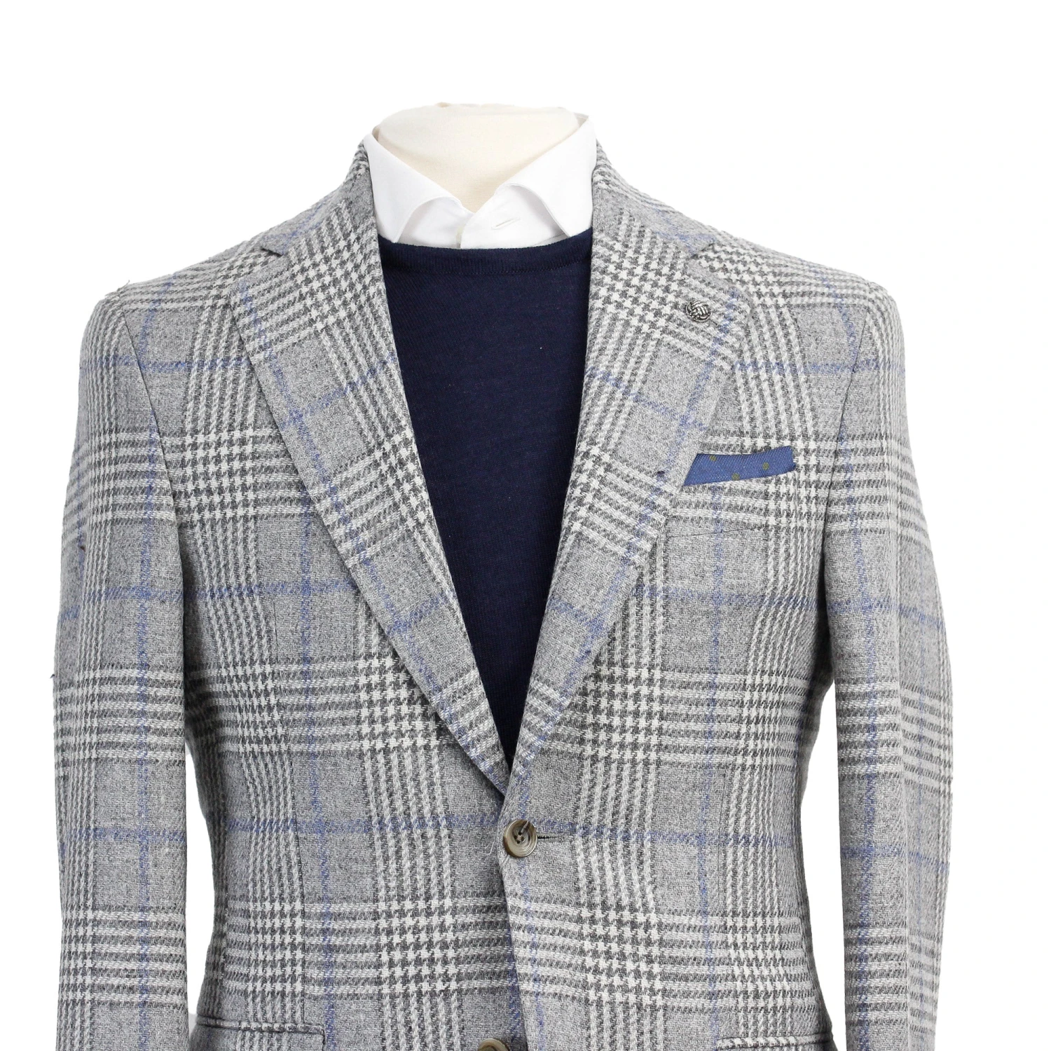 Gray Check Montana Modern Fit Sport Jacket - Jack Victor 4 Gray Check Montana Modern Fit Sport Jacket - Jack Victor - Image 2