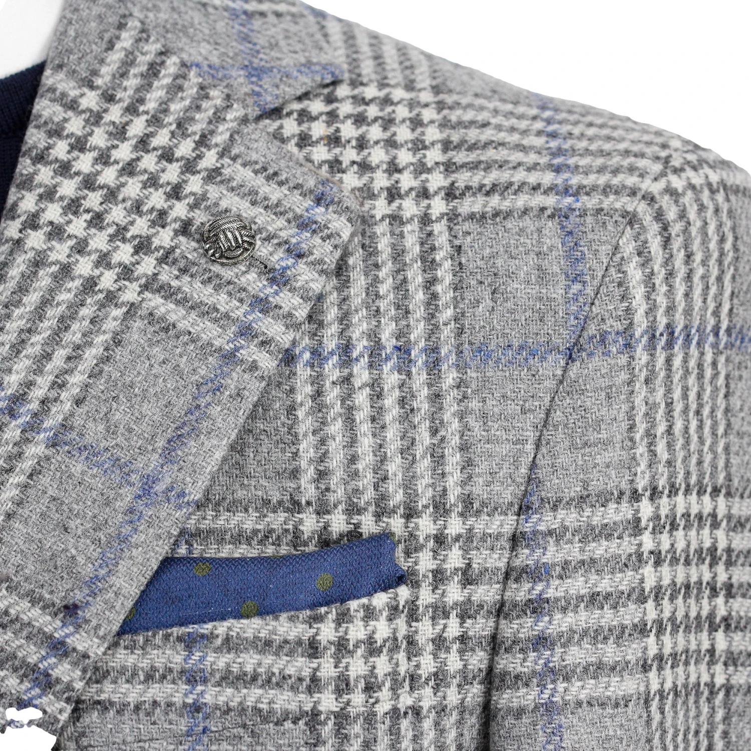 Gray Check Montana Modern Fit Sport Jacket - Jack Victor 7 Gray Check Montana Modern Fit Sport Jacket - Jack Victor - Image 5