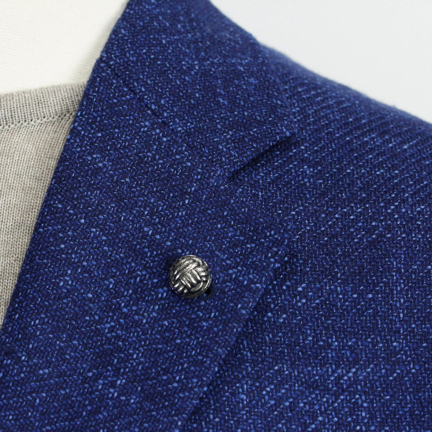 Blue Neat Morton Contemporary Fit Wool-Silk-Linen Sport Jacket - Jack Victor 7 Blue Neat Morton Contemporary Fit Wool-Silk-Linen Sport Jacket - Jack Victor - Image 5