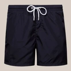 Navy Blue Solid Swim Shorts - ETON