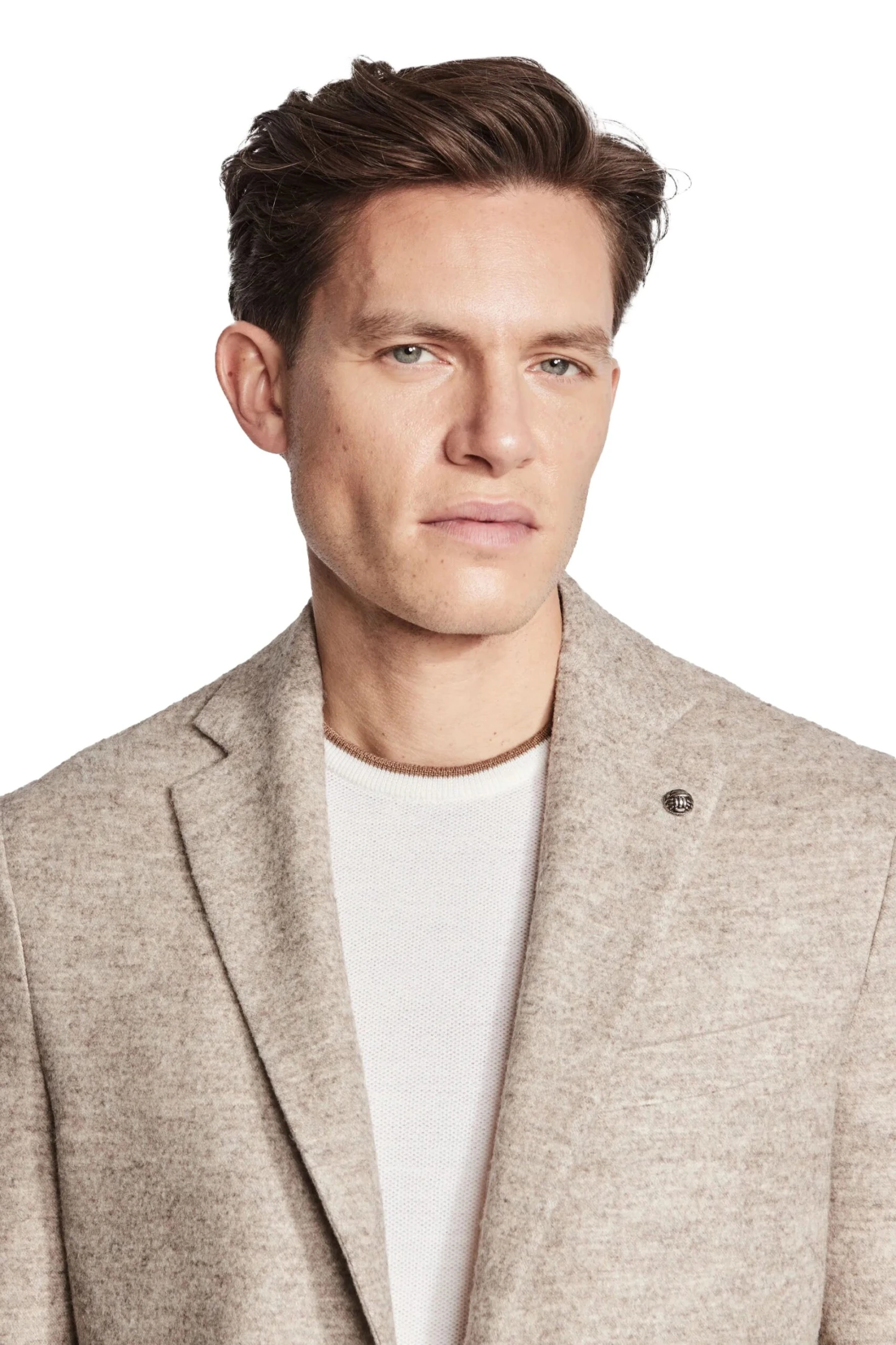 Oatmeal Mélange Morton Contemporary Wool/Cotton/Cashmere Sport Jacket - Jack Victor 5 Oatmeal Mélange Morton Contemporary Wool/Cotton/Cashmere Sport Jacket - Jack Victor - Image 3
