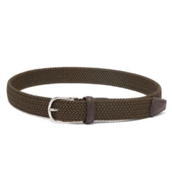 Hunter Green Woven Belt - Anderson's 6 Hunter Green Woven Belt - Anderson's -ETON Store 1265048 3 zoom e7c1f207 5ef9 4a34 8704 aab367970412