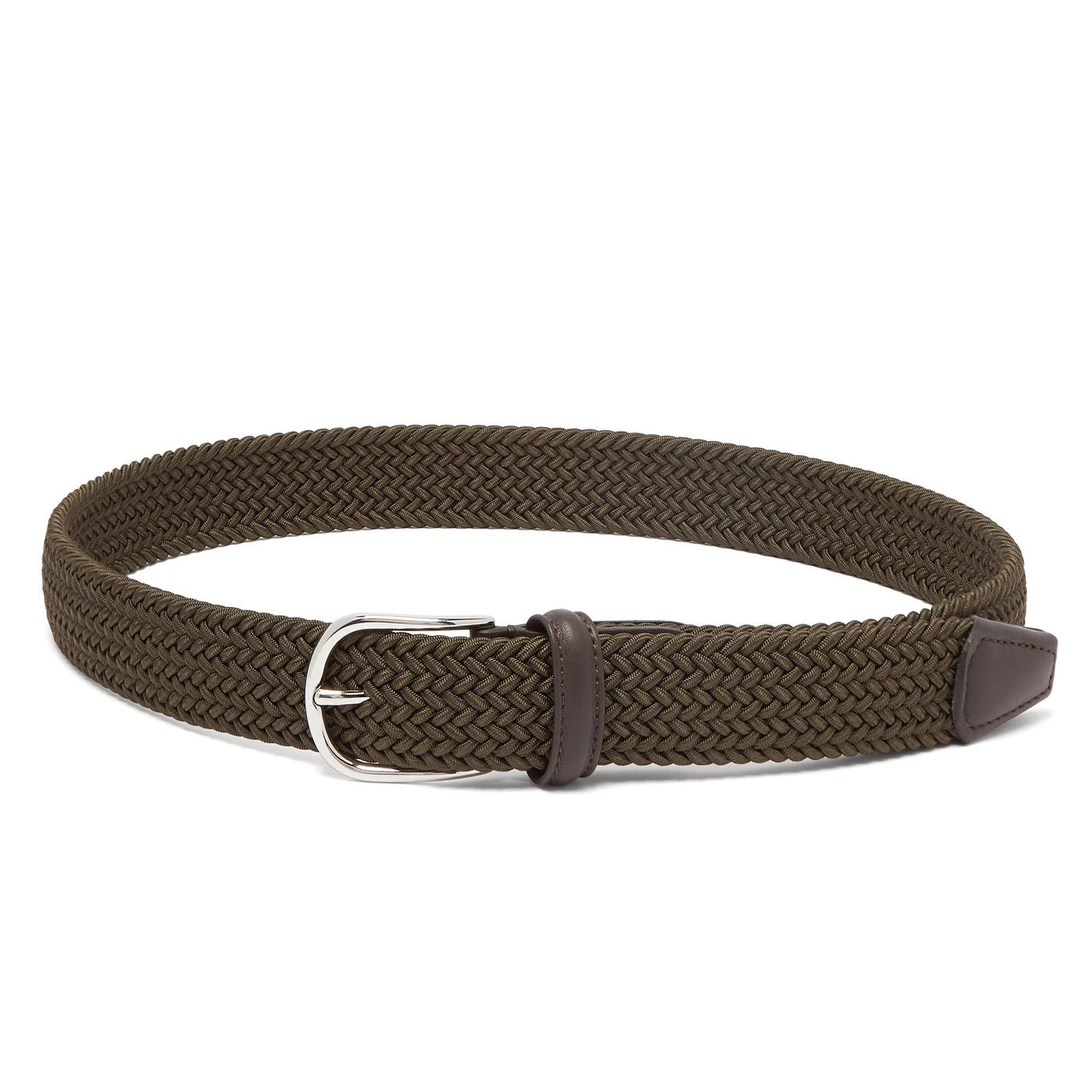 Hunter Green Woven Belt - Anderson's 4 Hunter Green Woven Belt - Anderson's - Image 2