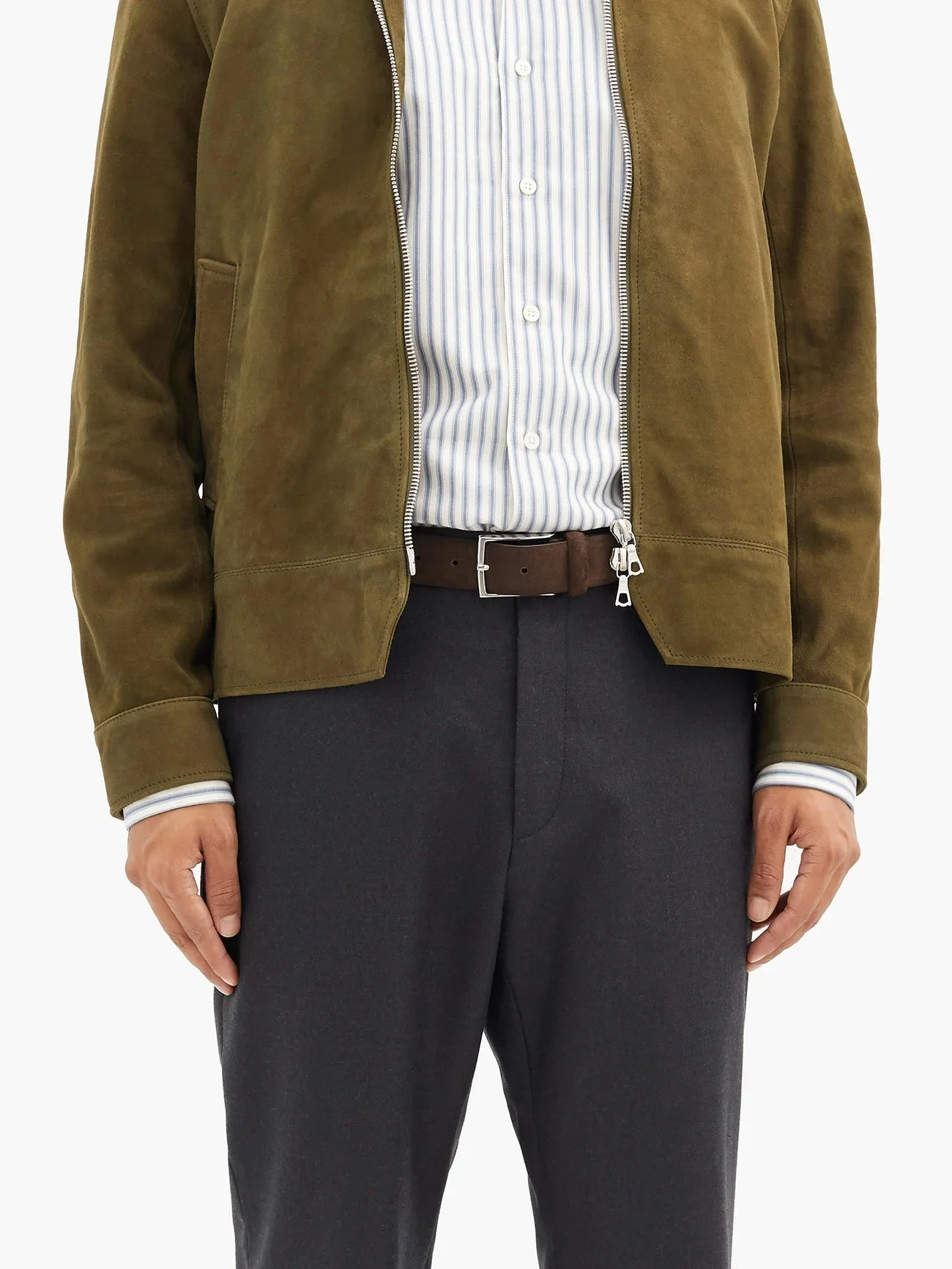 Dark Brown Suede Belt - Anderson's 10 Dark Brown Suede Belt - Anderson's - Image 8