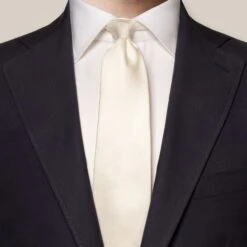 Off-White Basketweave Silk Tie - ETON 6 Off-White Basketweave Silk Tie - ETON -ETON Store 13304 2230a945c7 original