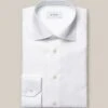 White Cotton-Tencel Contemporary Fit Shirt - ETON -ETON Store 13614 ba82326485 original