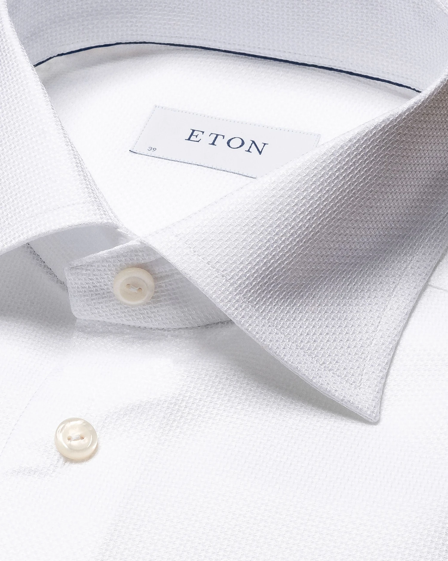 White Cotton-Tencel Contemporary Fit Shirt - ETON 4 White Cotton-Tencel Contemporary Fit Shirt - ETON - Image 2