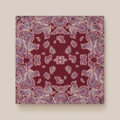 Burgundy & Purple Paisley Silk Pocket Square - ETON 5 Burgundy & Purple Paisley Silk Pocket Square - ETON -ETON Store 13958 4405e146c5 a00033774 79 236 20 2 original