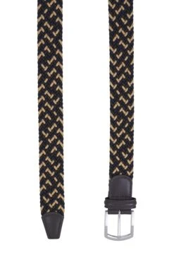 Brown & Beige Mélange Woven Belt - Anderson's 6 Brown & Beige Mélange Woven Belt - Anderson's -ETON Store 1410486 1