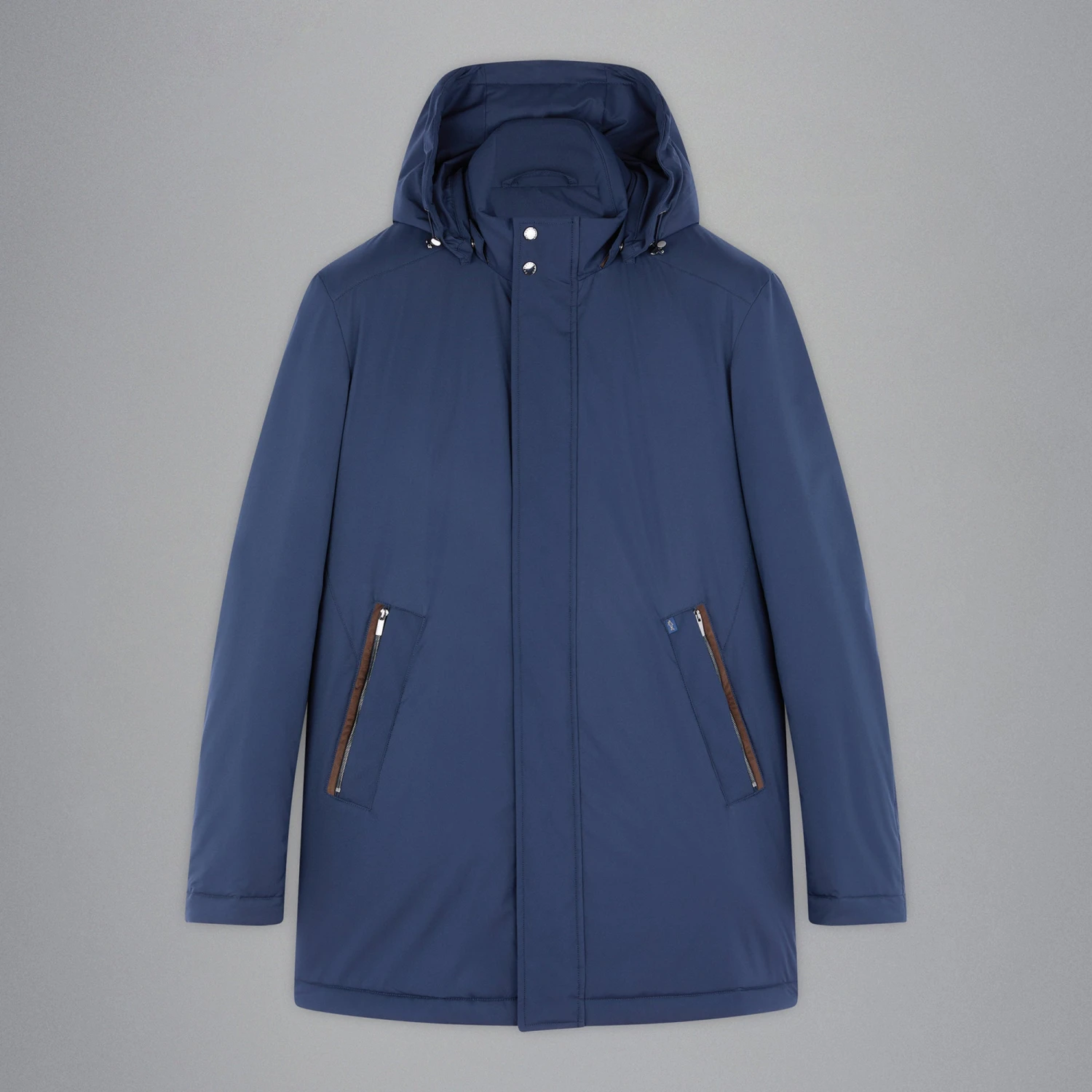 Paul&Shark Navy Typhoon Waterproof Hooded Car-Coat W/ Alcantara Trim - Paul & Shark 10 Paul&Shark Navy Typhoon Waterproof Hooded Car-Coat W/ Alcantara Trim - Paul & Shark - Image 8