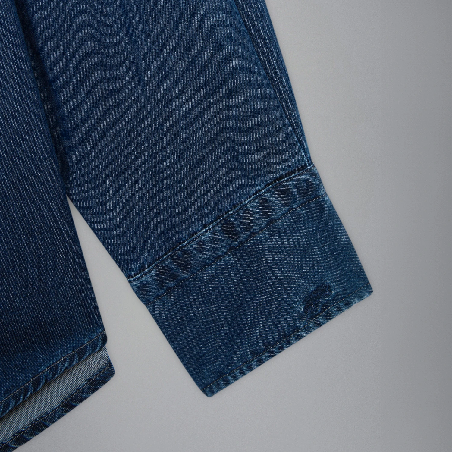 Paul&Shark Dark Blue Denim Chambray Cotton Casual Shirt - Paul & Shark 5 Paul&Shark Dark Blue Denim Chambray Cotton Casual Shirt - Paul & Shark - Image 3