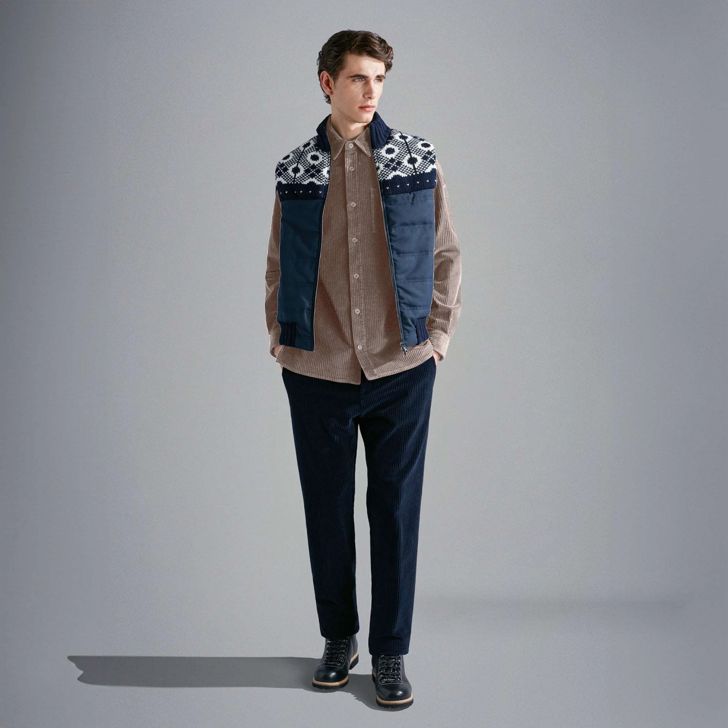 Paul&Shark Beige Cotton-Stretch Corduroy Overshirt W/ Moon Badge - Paul & Shark 13 Paul&Shark Beige Cotton-Stretch Corduroy Overshirt W/ Moon Badge - Paul & Shark - Image 11