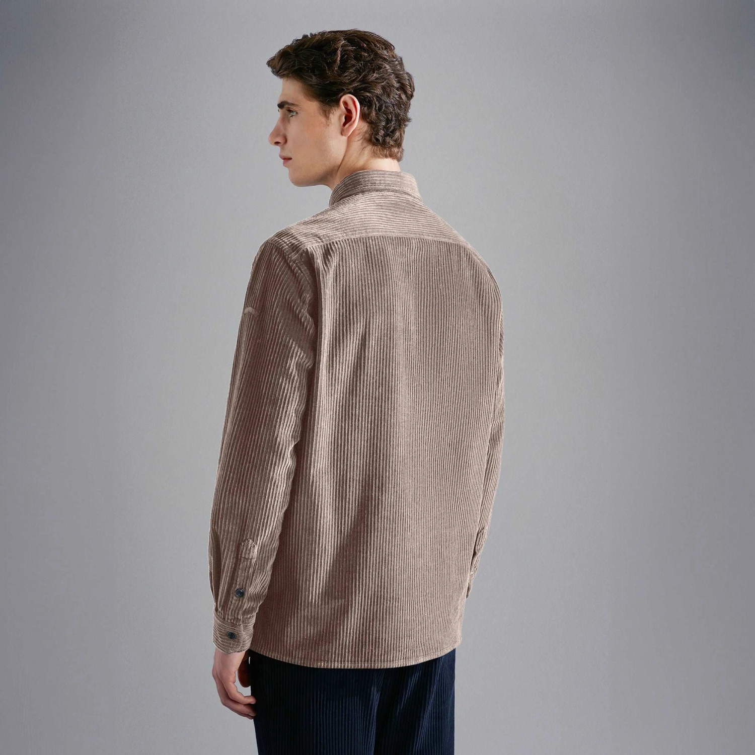 Paul&Shark Beige Cotton-Stretch Corduroy Overshirt W/ Moon Badge - Paul & Shark 11 Paul&Shark Beige Cotton-Stretch Corduroy Overshirt W/ Moon Badge - Paul & Shark - Image 9