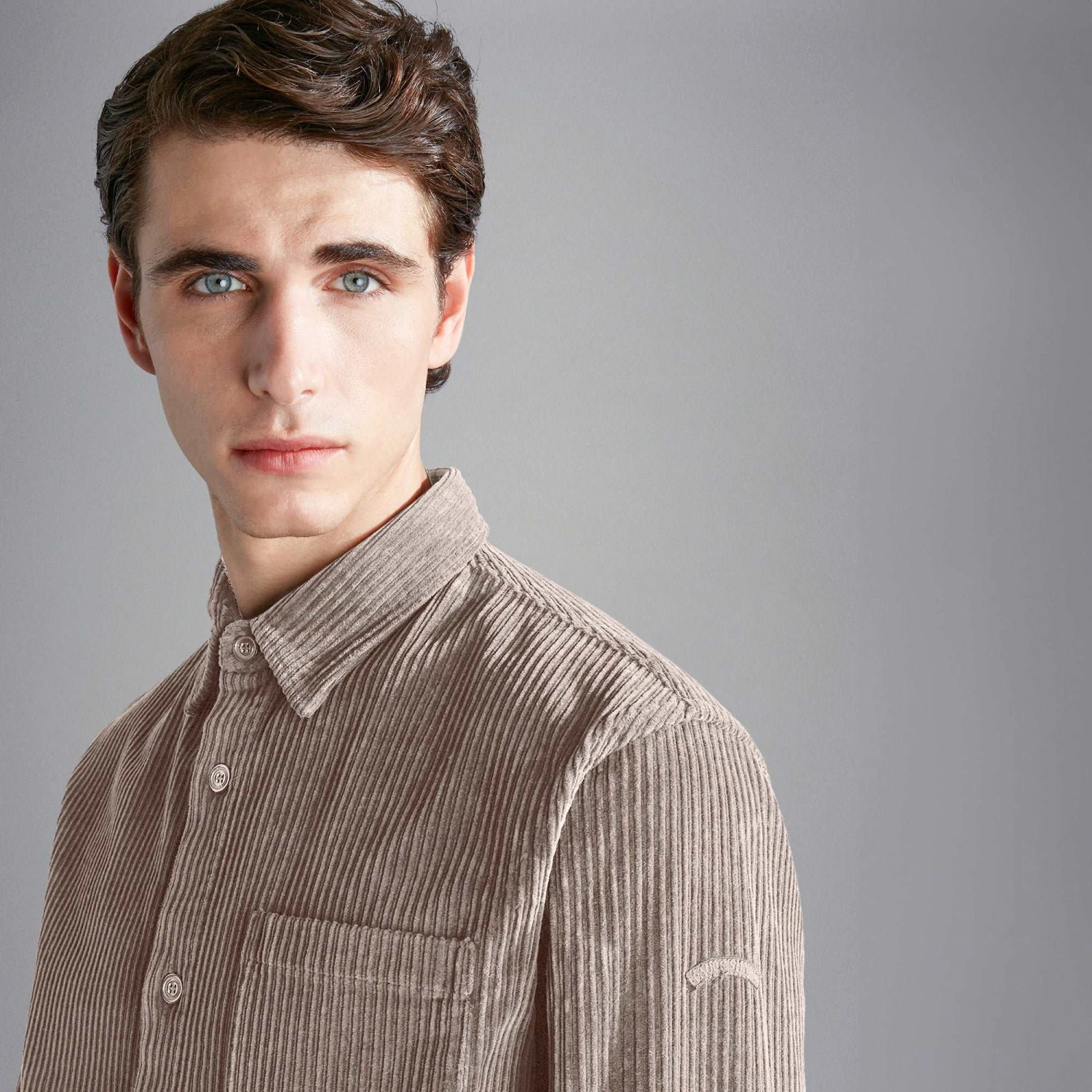 Paul&Shark Beige Cotton-Stretch Corduroy Overshirt W/ Moon Badge - Paul & Shark 12 Paul&Shark Beige Cotton-Stretch Corduroy Overshirt W/ Moon Badge - Paul & Shark - Image 10